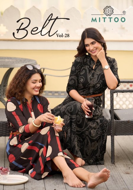 Belt Vol 28 By Mittoo Rayon Printed One Piece Collection 